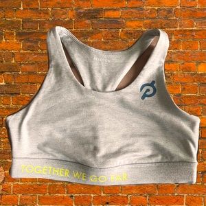 Peloton Womens Heathered Strappy Sports Bra
